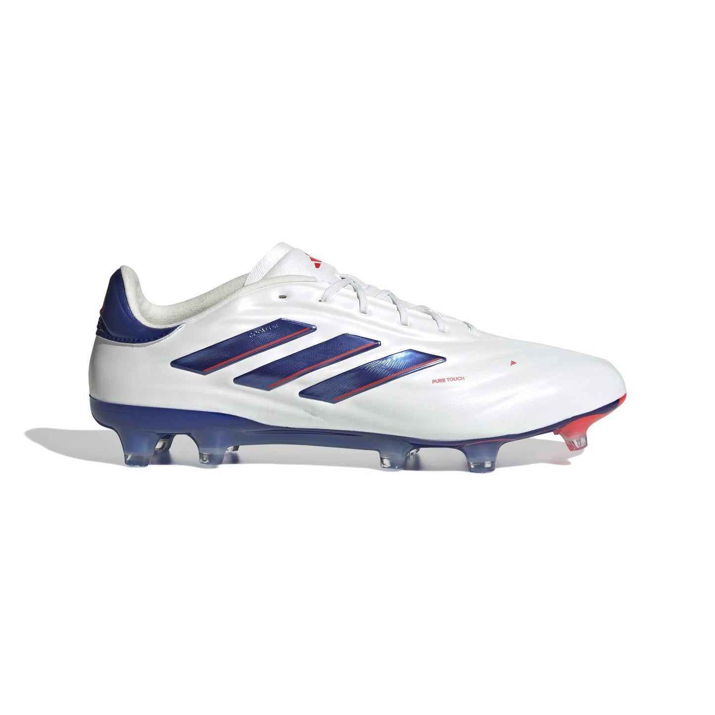 Adidas Copa Pure 2 Elite FG Firm Ground Soccer Cleat - Cloud White/Lucid Blue/Solar Red