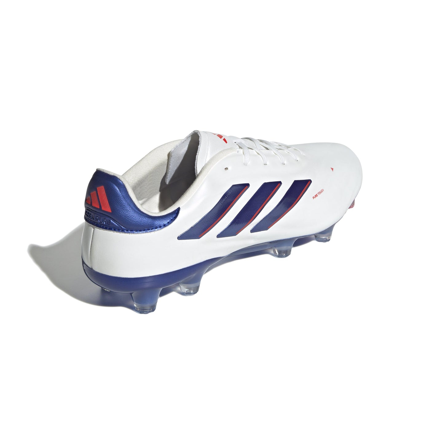 Adidas Copa Pure 2 Elite FG Firm Ground Soccer Cleat - Cloud White/Lucid Blue/Solar Red