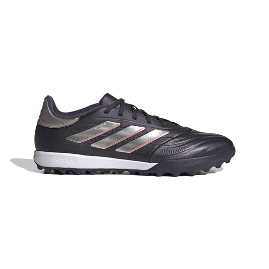 Adidas Copa Pure 2 League TF Turf Soccer Cleat - Aurora Black/Platin Metallic/Turbo