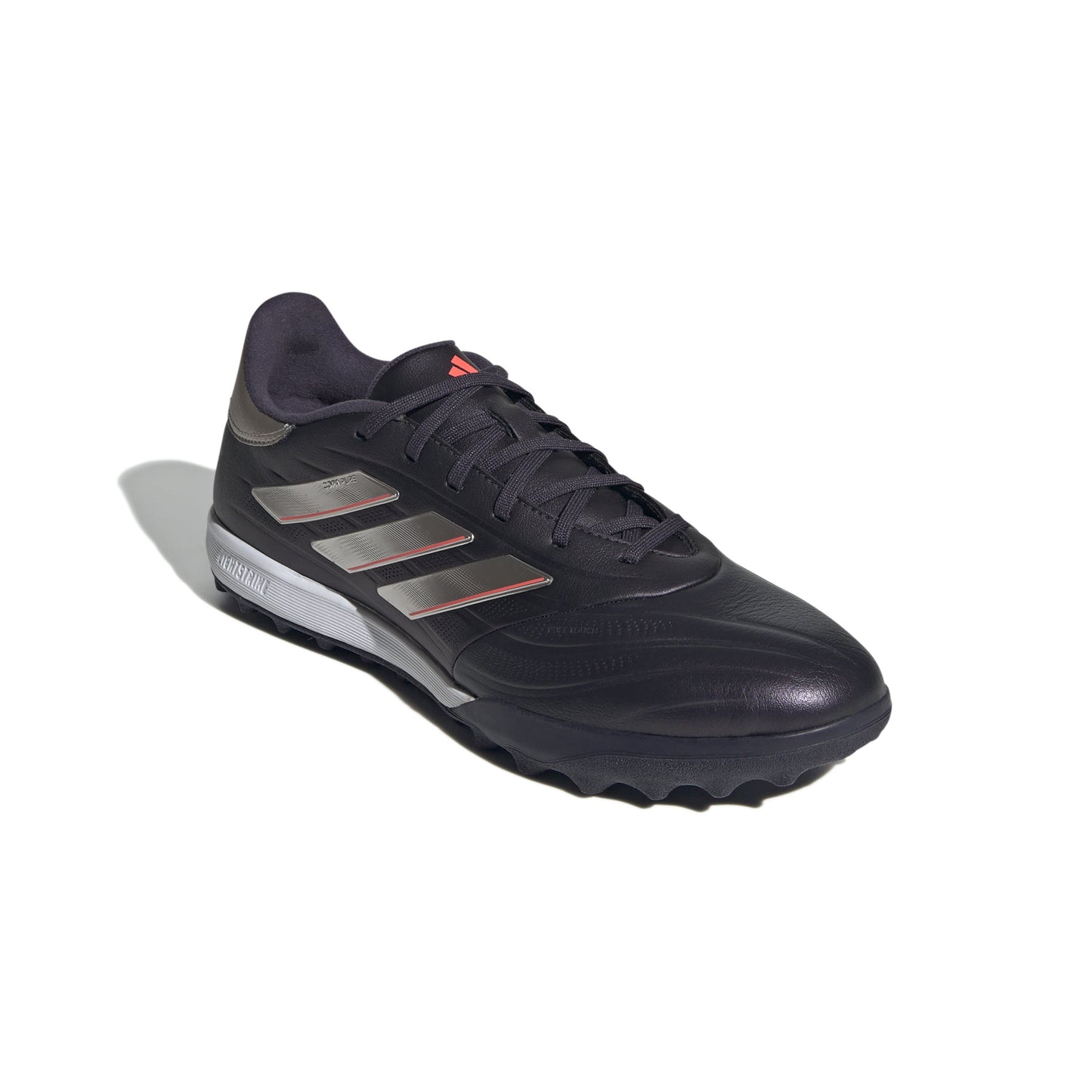 Adidas Copa Pure 2 League TF Turf Soccer Cleat - Aurora Black/Platin Metallic/Turbo