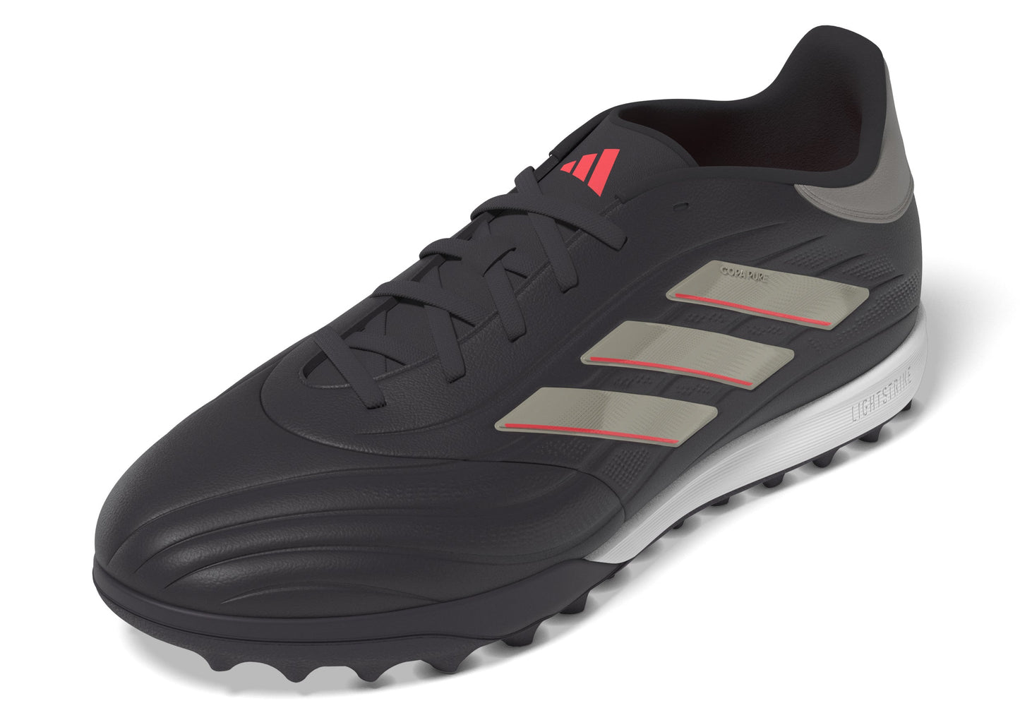 Adidas Copa Pure 2 League TF Turf Soccer Cleat - Aurora Black/Platin Metallic/Turbo