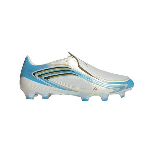 Adidas F50 Elite Messi FG Firm Ground Soccer Cleats - Ivory/Semi Blue Burst/Icey Blue