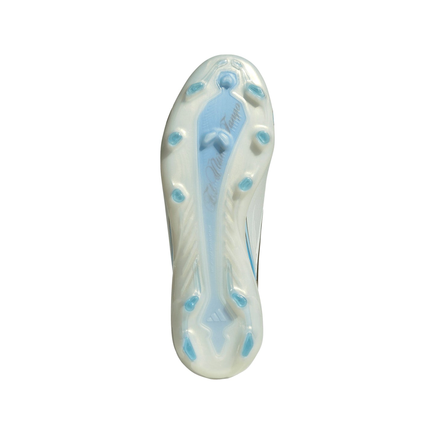 Adidas F50 Elite Messi Junior FG Firm Ground Soccer Cleats - Ivory/Semi Blue Burst/Icey Blue
