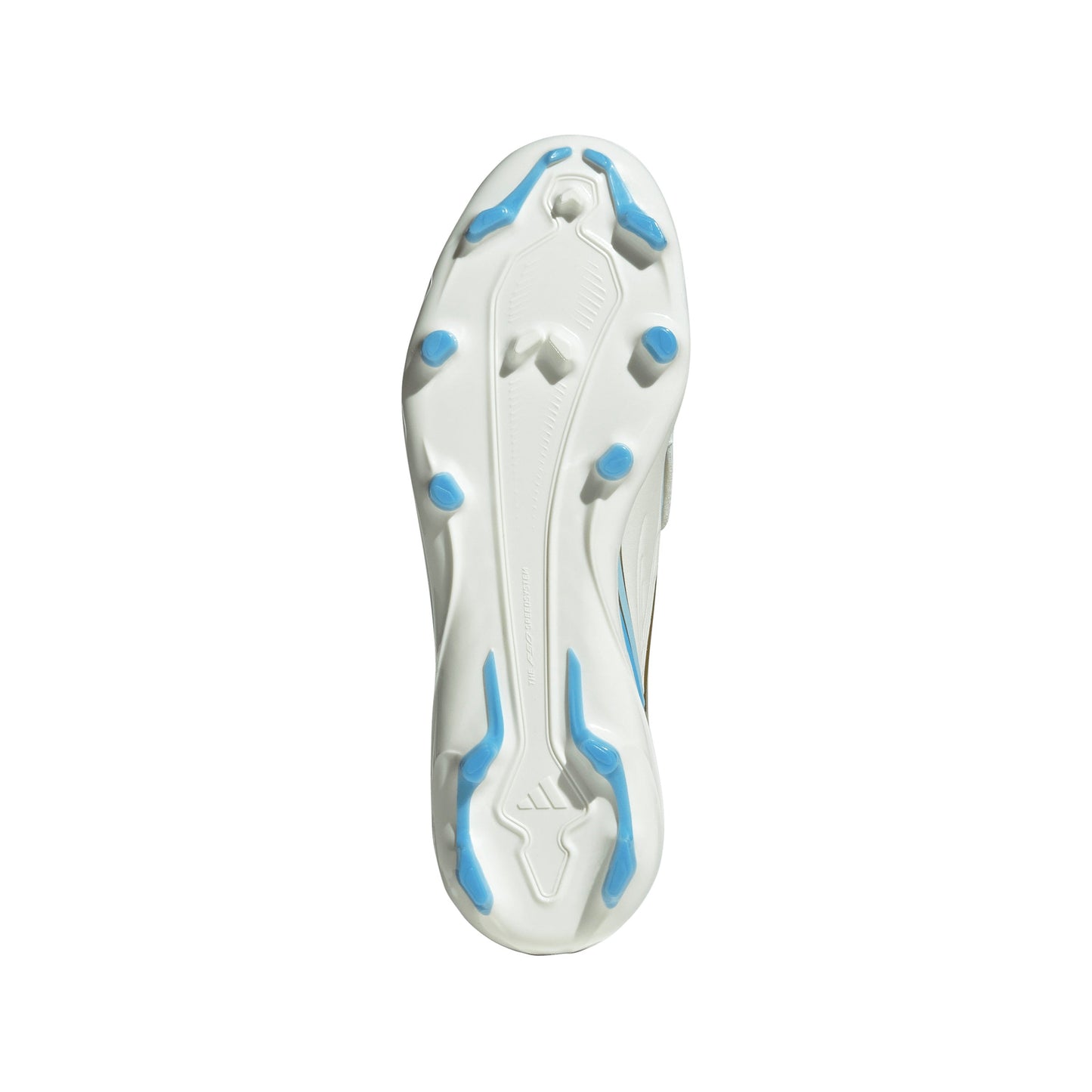 Adidas F50 Messi League Junior FG Firm Ground Soccer Cleats - Ivory/Semi Blue Burst/Icey Blue