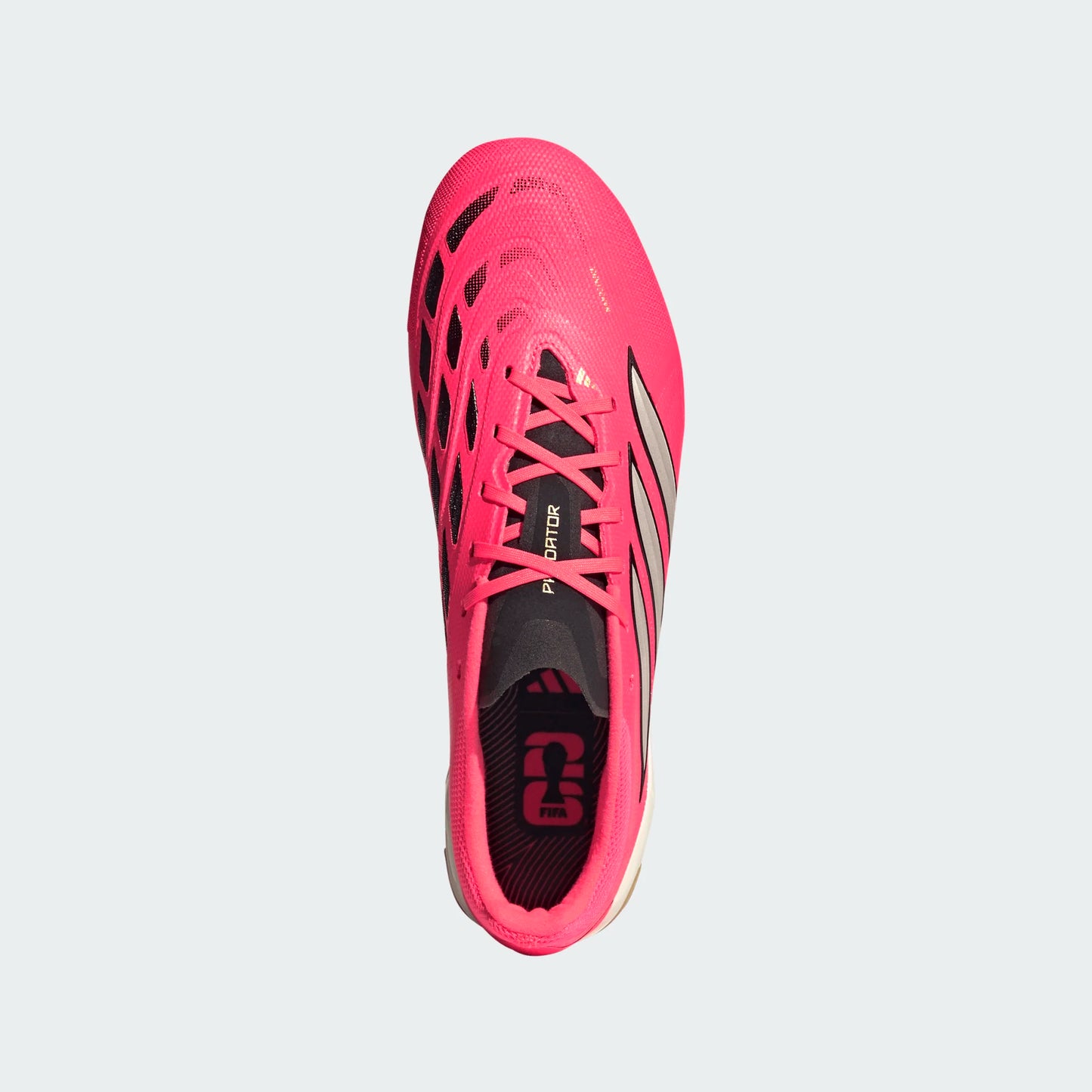 Adidas Predator League FG Firm Ground Soccer Cleats - Solar Turbo/Thermal Chrome/Core Black