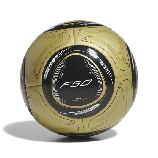 Adidas Messi Training Soccer Ball - Gold/White/Black