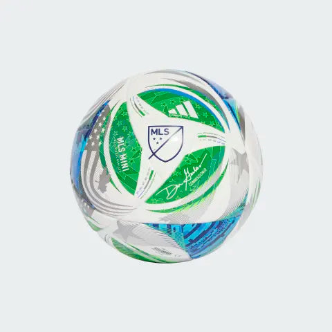 Adidas MLS 2025 Mini Skills Soccer Ball - White/Green/Blue