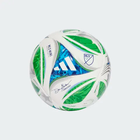 Adidas MLS 2025 Mini Skills Soccer Ball - White/Green/Blue