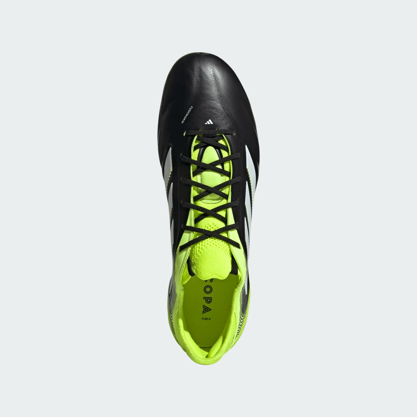 Adidas Copa Pure 3 Elite FG Firm Ground Soccer Cleat - Core Black/Cloud White/Lucid Lemon