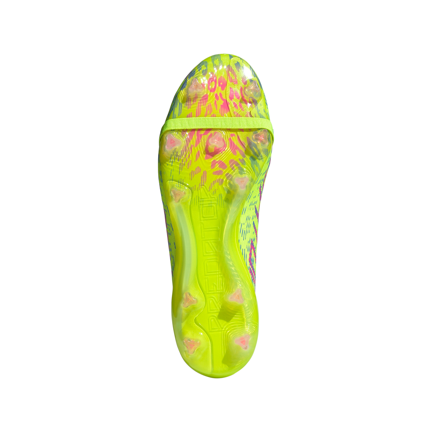 Adidas Predator Elite FT Fold Tongue FG Firm Ground Soccer Cleat - Lucid Lemon/Lucid Pink/Blue Fusion