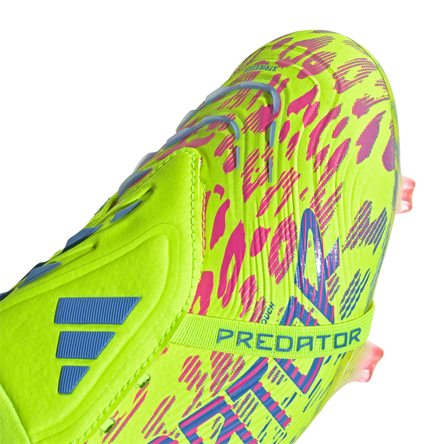 Adidas Predator Elite FT Fold Tongue FG Firm Ground Soccer Cleat - Lucid Lemon/Lucid Pink/Blue Fusion
