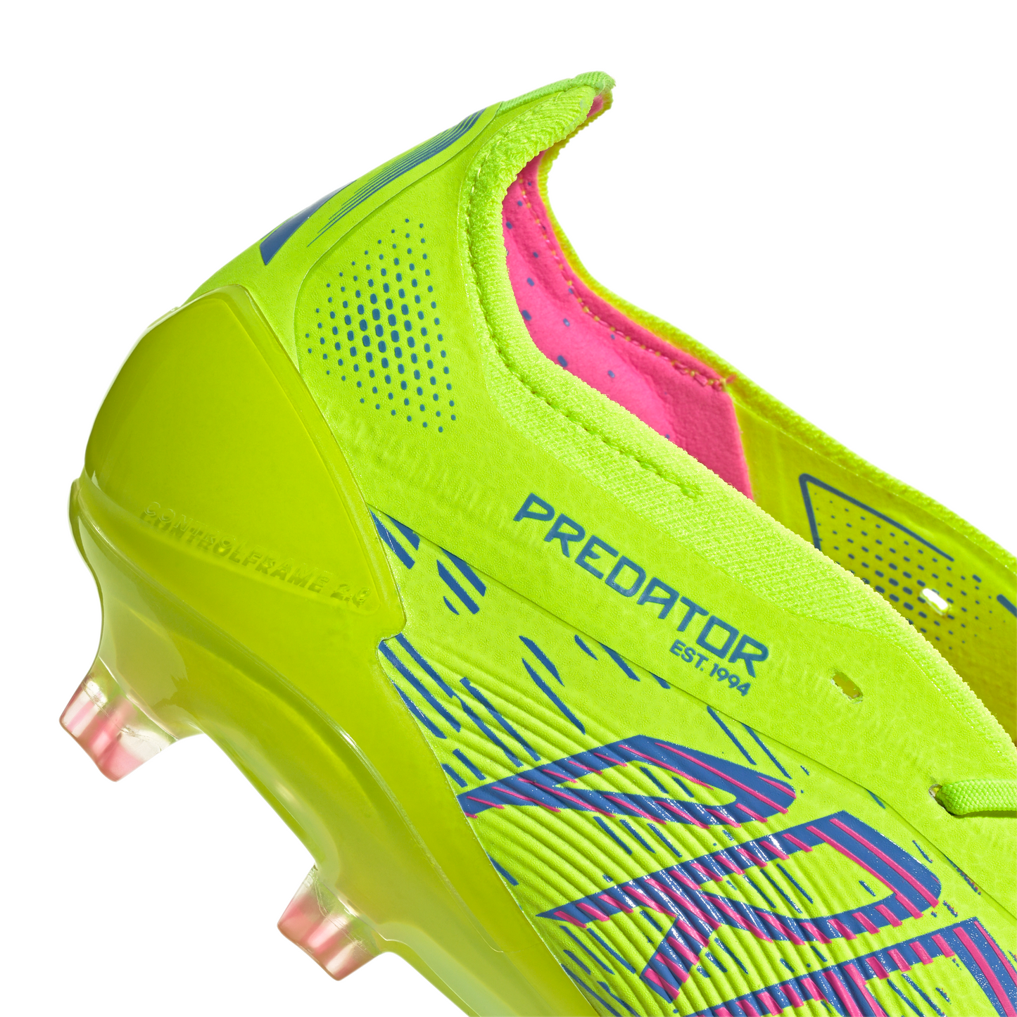 Adidas Predator Elite FT Fold Tongue FG Firm Ground Soccer Cleat - Lucid Lemon/Lucid Pink/Blue Fusion