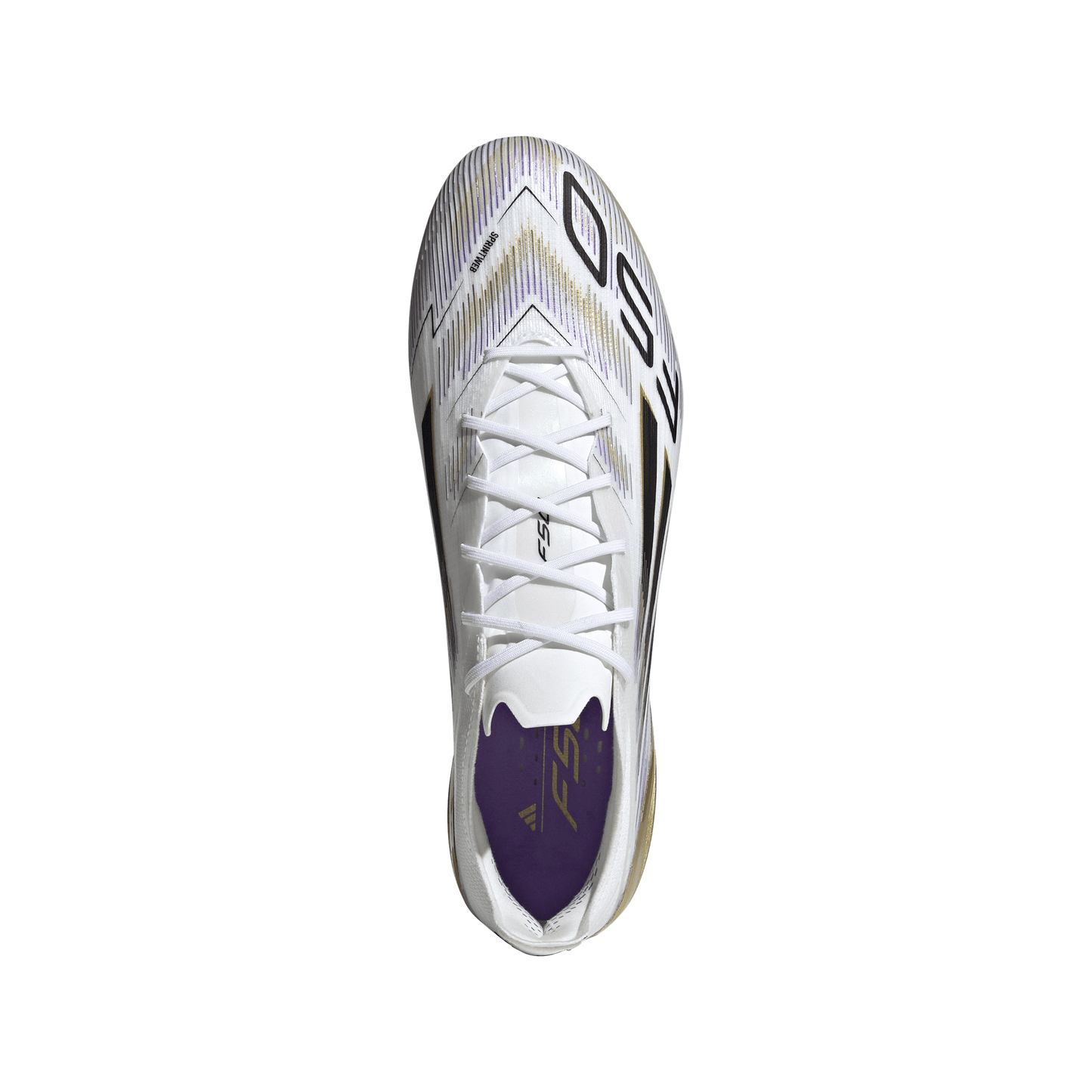 Adidas F50 Elite FG Firm Ground Soccer Cleat - Cloud White/Core Black/Gold Metallic