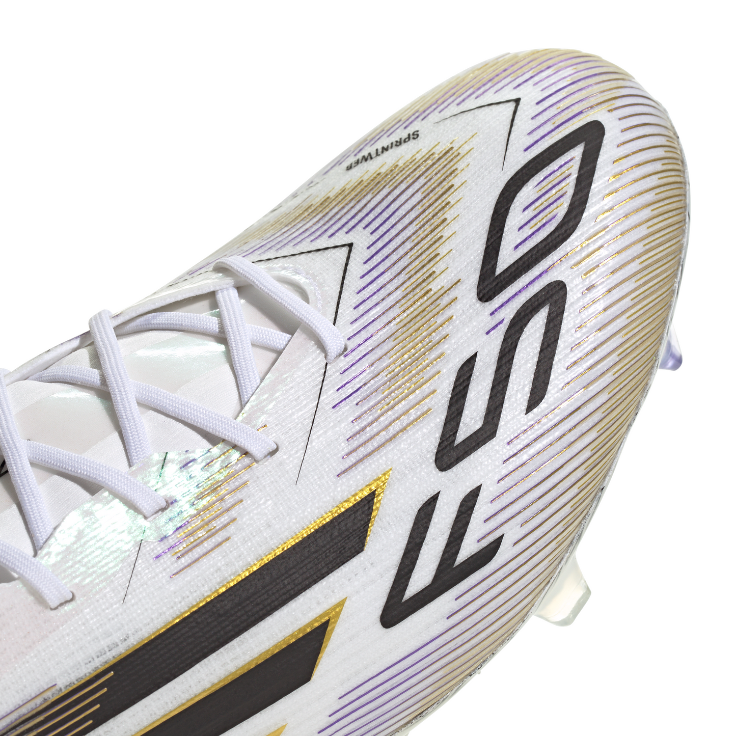 Adidas F50 Elite FG Firm Ground Soccer Cleat - Cloud White/Core Black/Gold Metallic