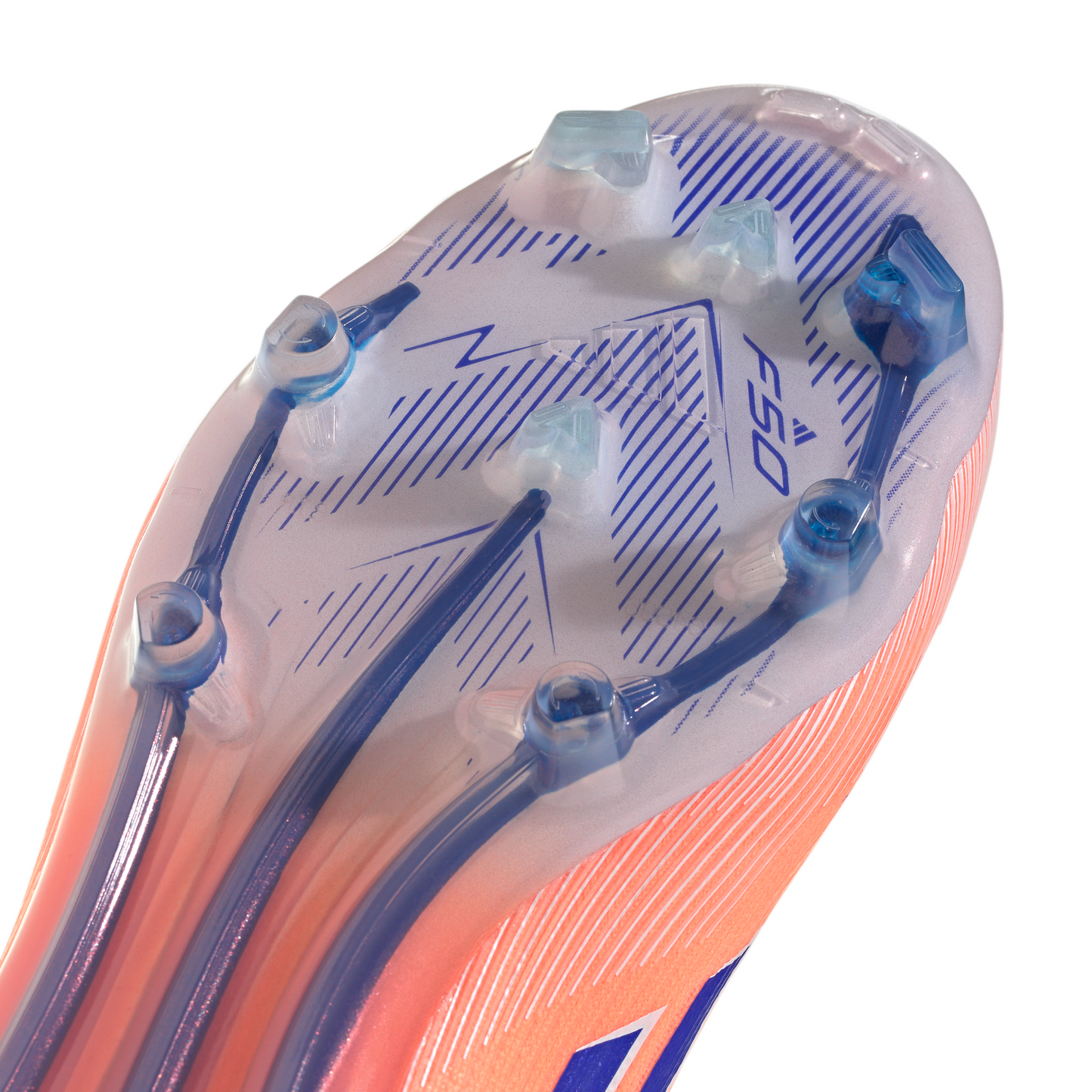 Adidas F50 Elite FG Firm Ground Soccer Cleat - Beam Orange/Lucid Blue/Cloud White