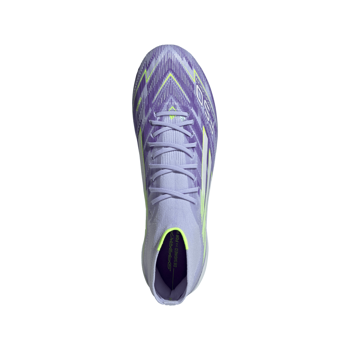 Adidas Women’s F50 Sparkfusion Elite Mid FG/AG Firm Ground Soccer Cleat - Violet Tone/Lucid Lemon/Purple Rush