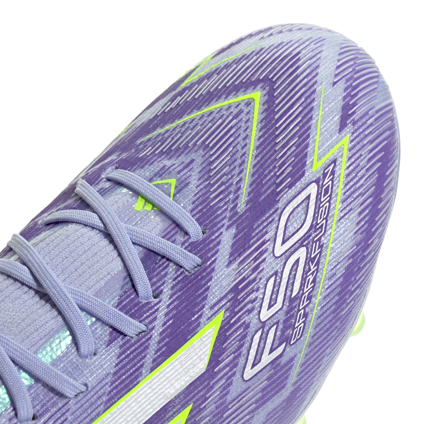 Adidas Women’s F50 Sparkfusion Elite Mid FG/AG Firm Ground Soccer Cleat - Violet Tone/Lucid Lemon/Purple Rush