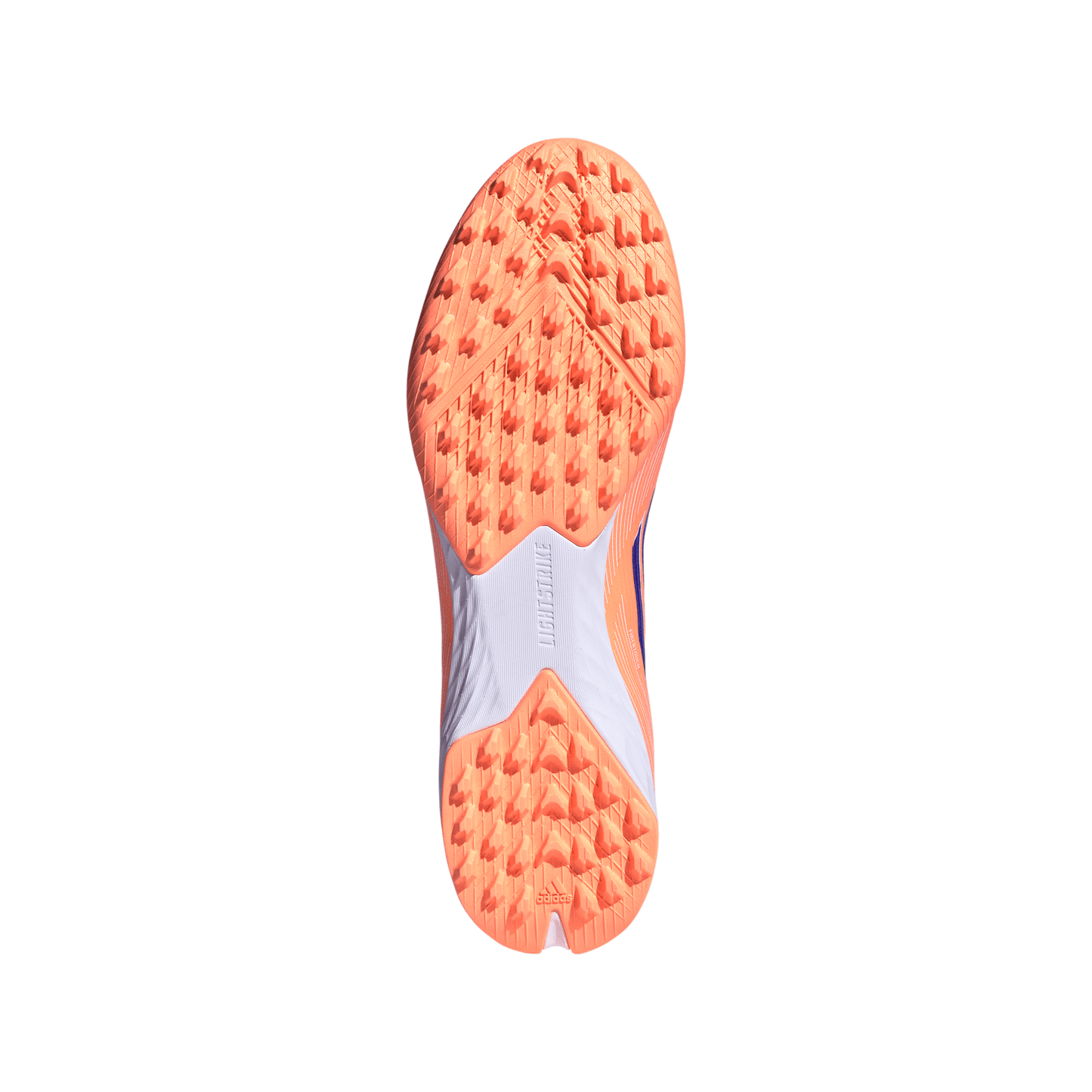 Adidas F50 Pro TF Turf Soccer Cleat - Beam Orange/Lucid Blue/Cloud White
