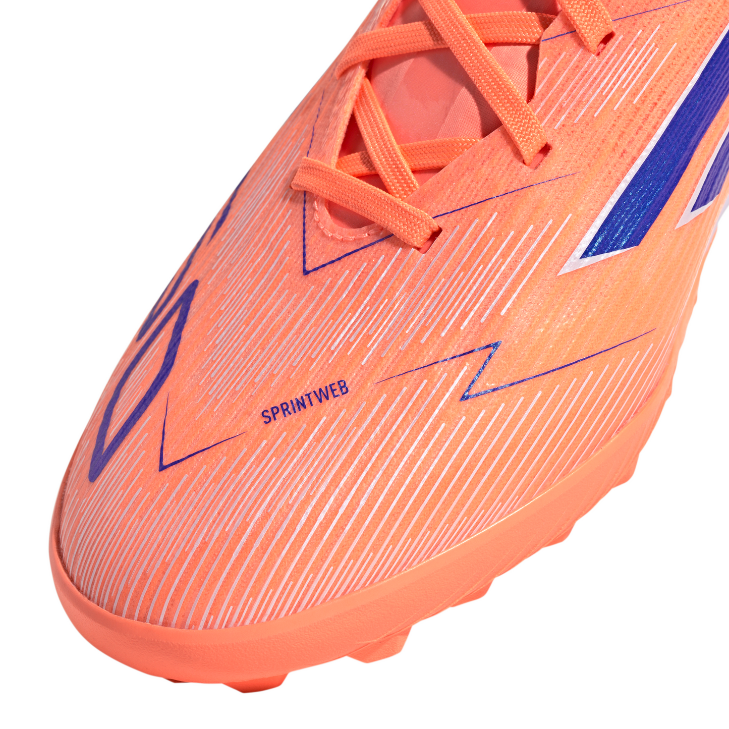 Adidas F50 Pro TF Turf Soccer Cleat - Beam Orange/Lucid Blue/Cloud White