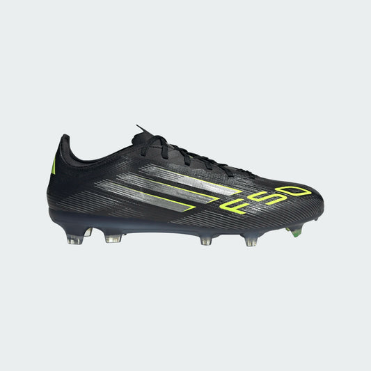 Adidas F50 Pro FG Firm Ground Soccer Cleat - Core Black/Iron Metallic/Lucid Lemon