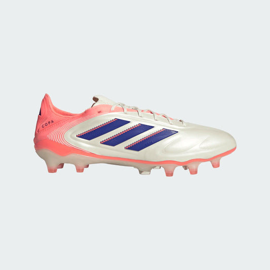 Adidas Copa Pure 3 Elite FG Firm Ground Soccer Cleat - Off White/Lucid Blue/Signal Coral