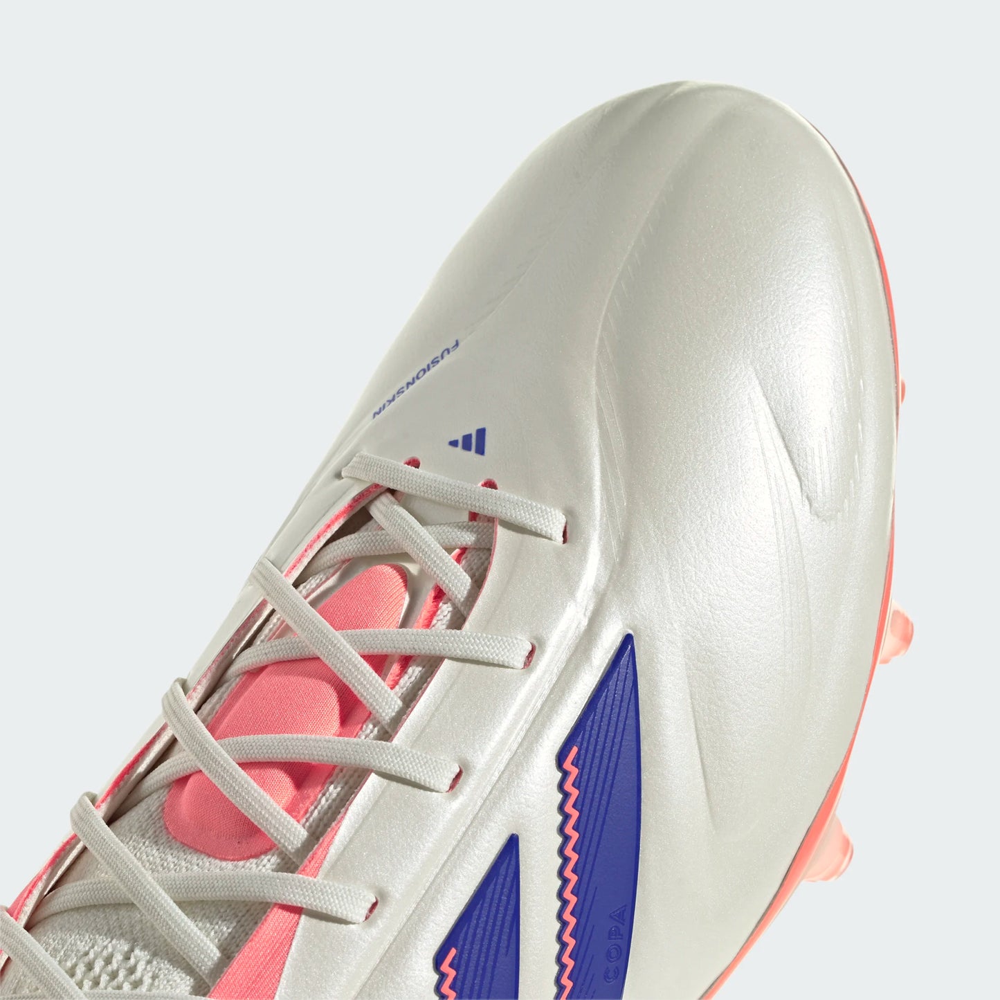 Adidas Copa Pure 3 Elite FG Firm Ground Soccer Cleat - Off White/Lucid Blue/Signal Coral