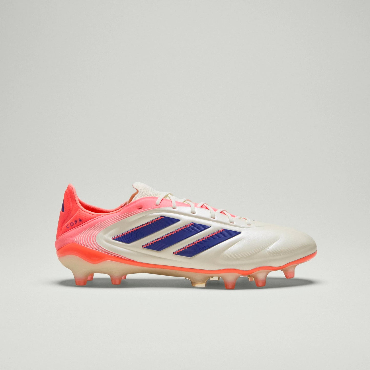 Adidas Copa Pure 3 Elite FG Firm Ground Soccer Cleat - Off White/Lucid Blue/Signal Coral