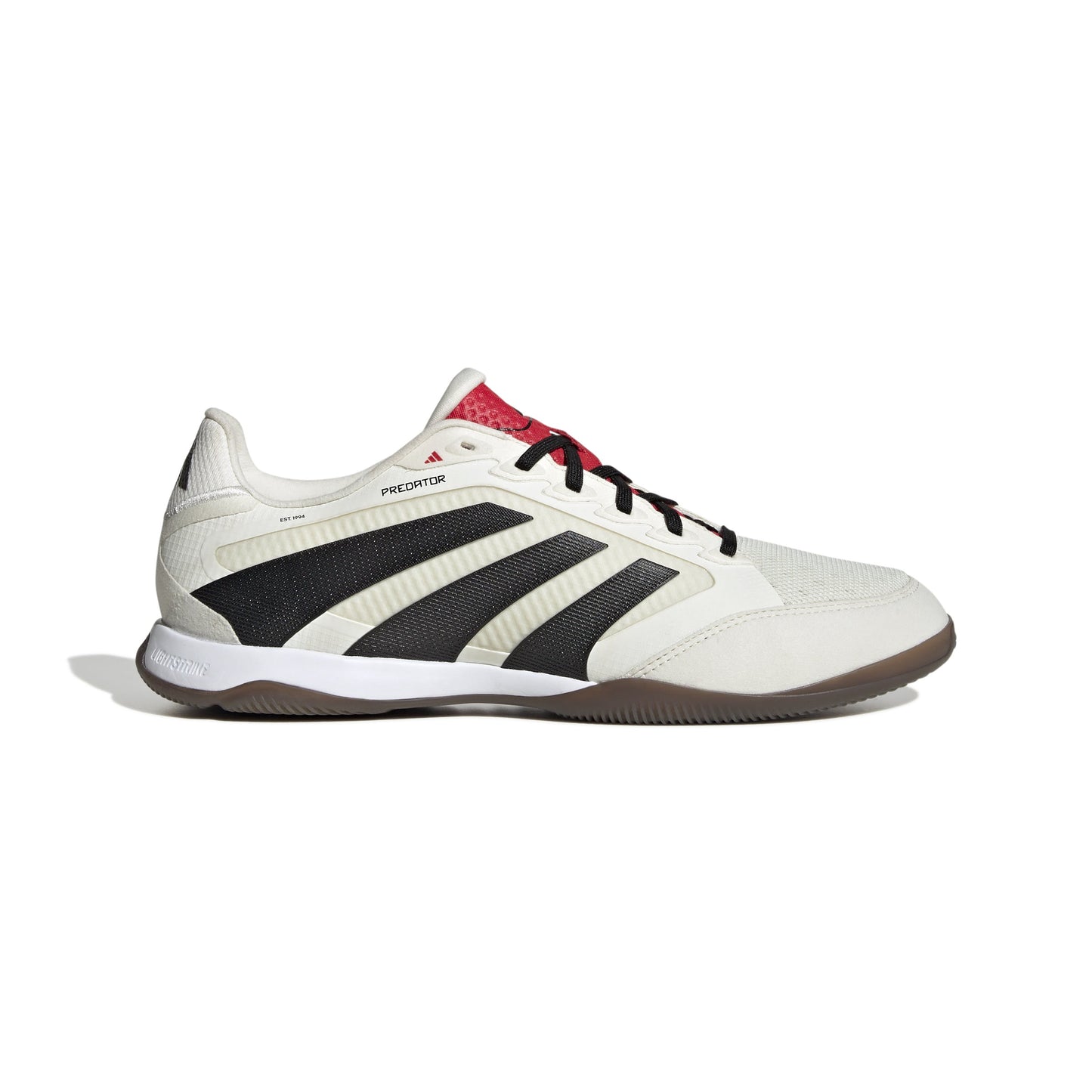 Adidas Predator Pro IN Indoor Soccer Shoe - Off White/Core Black/Pure Ruby