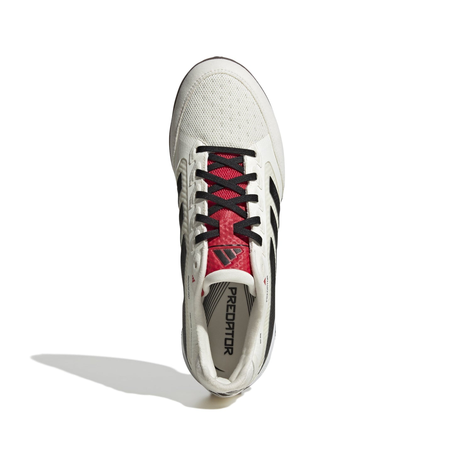 Adidas Predator Pro IN Indoor Soccer Shoe - Off White/Core Black/Pure Ruby