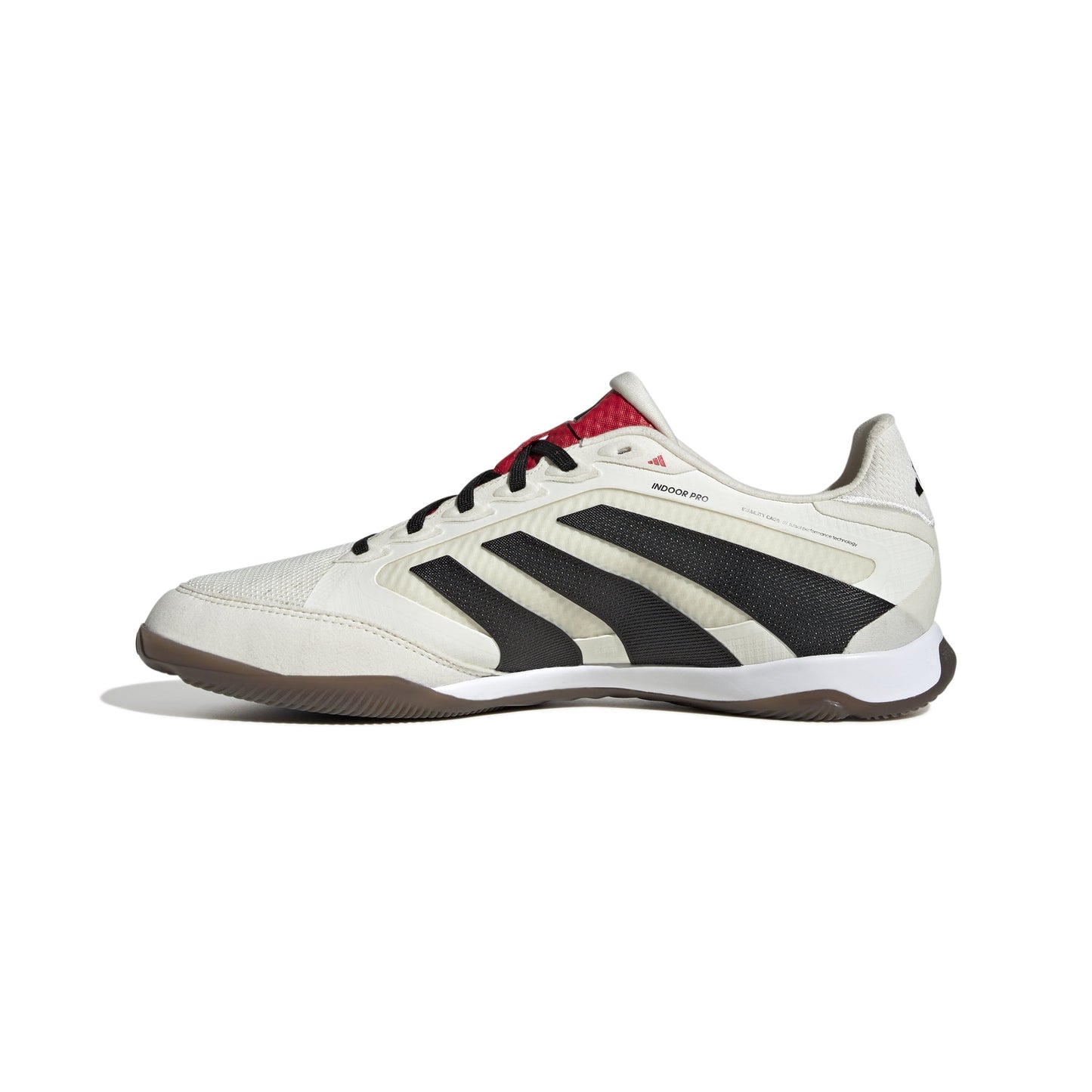 Adidas Predator Pro IN Indoor Soccer Shoe - Off White/Core Black/Pure Ruby