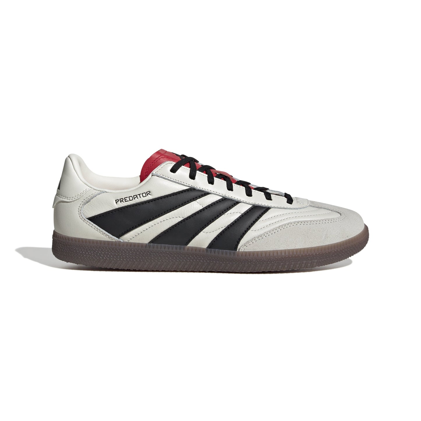 Adidas Predator Freestyle IN Indoor Soccer Shoe - Off White/Core Black/Pure Ruby