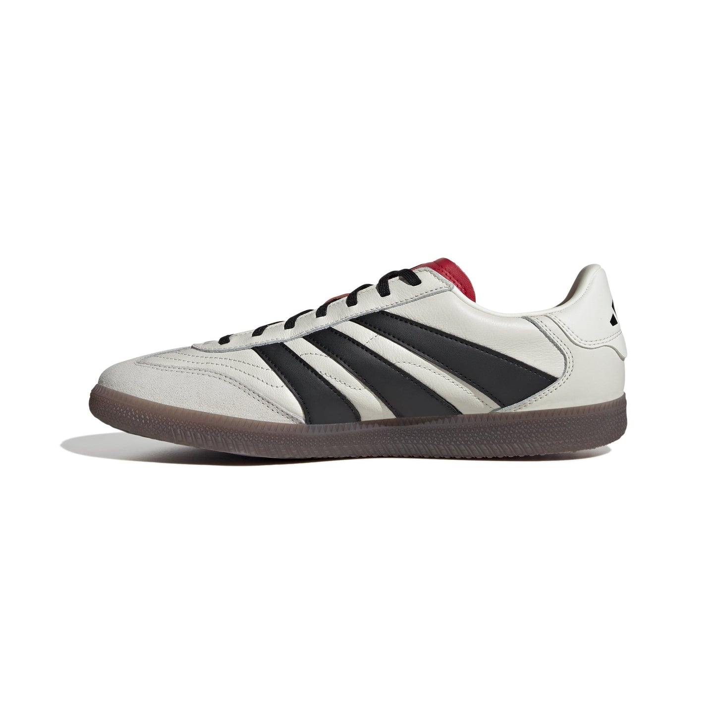 Adidas Predator Freestyle IN Indoor Soccer Shoe - Off White/Core Black/Pure Ruby