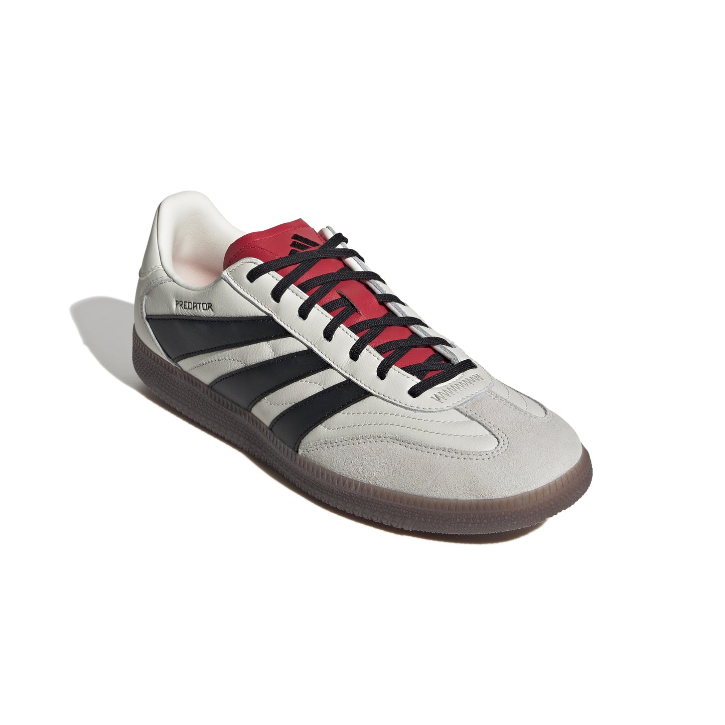 Adidas Predator Freestyle IN Indoor Soccer Shoe - Off White/Core Black/Pure Ruby