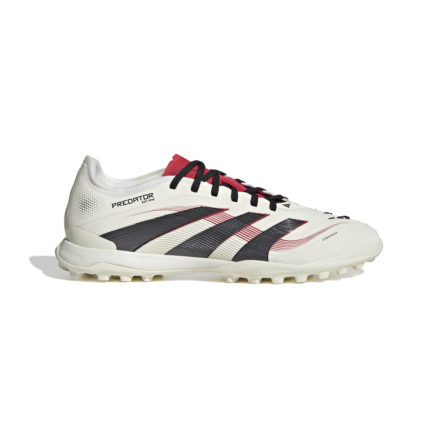 Adidas Predator Pro TF Turf Soccer Cleat - Off White/Core Black/Pure Ruby