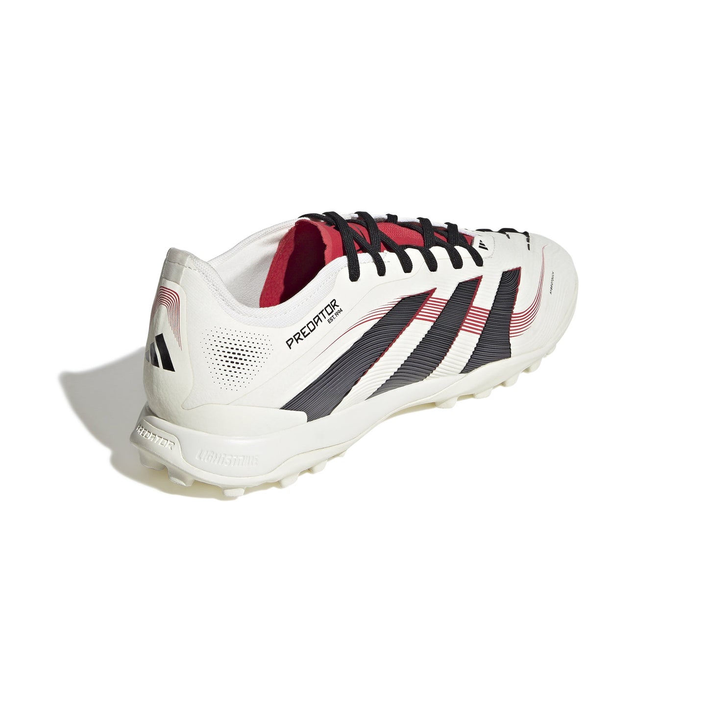 Adidas Predator Pro TF Turf Soccer Cleat - Off White/Core Black/Pure Ruby