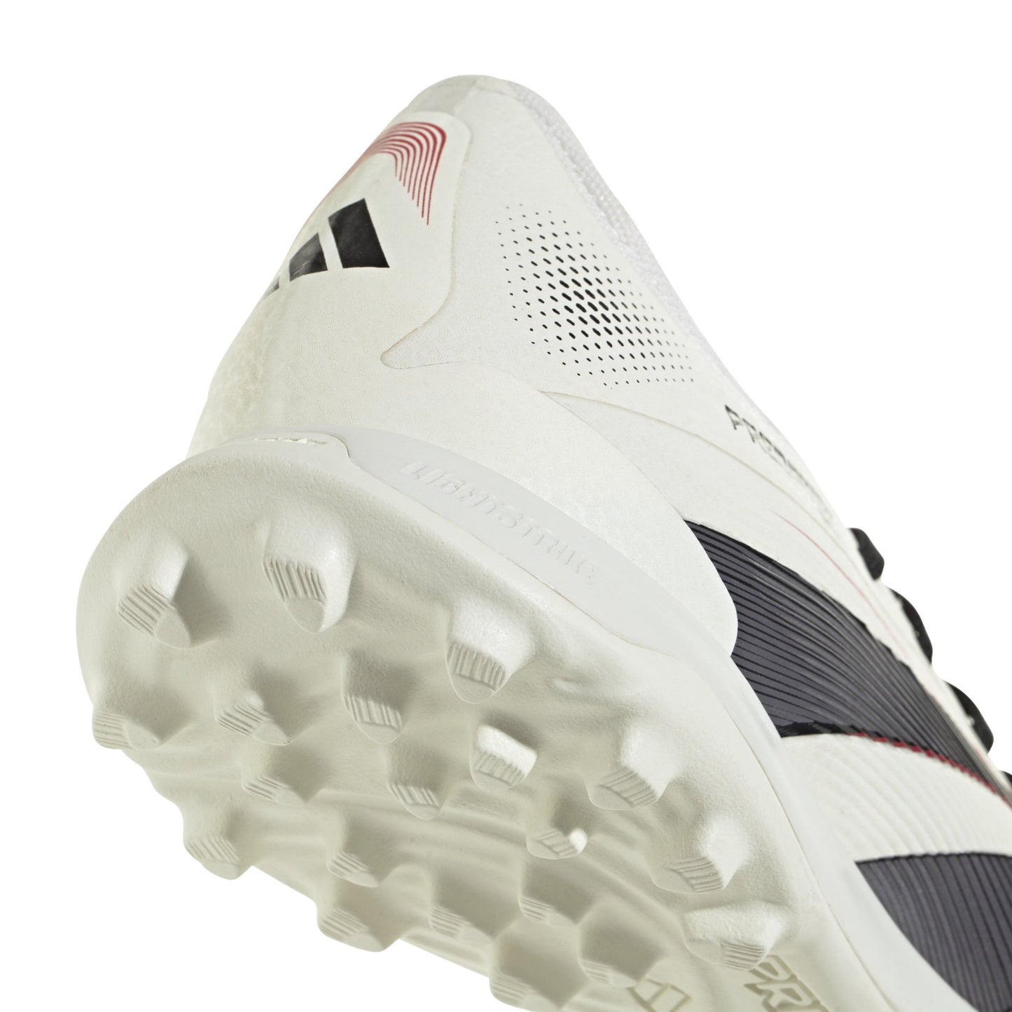 Adidas Predator Pro TF Turf Soccer Cleat - Off White/Core Black/Pure Ruby