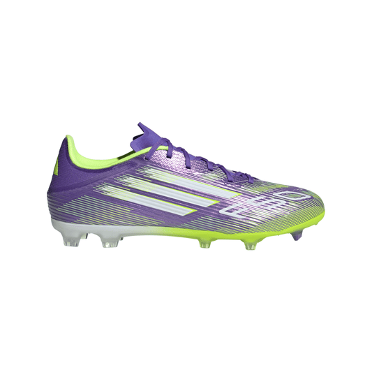 Adidas F50 League FG Firm Ground Soccer Cleat - Purple Rush/Cloud White/Lucid Lemon