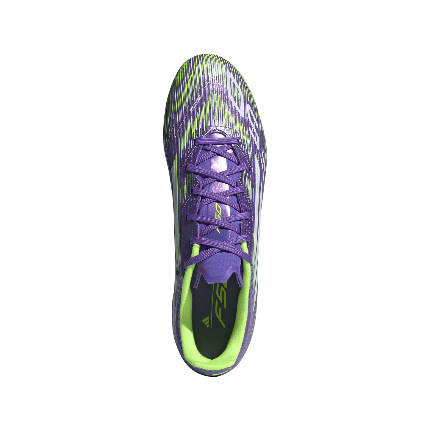 Adidas F50 League FG Firm Ground Soccer Cleat - Purple Rush/Cloud White/Lucid Lemon