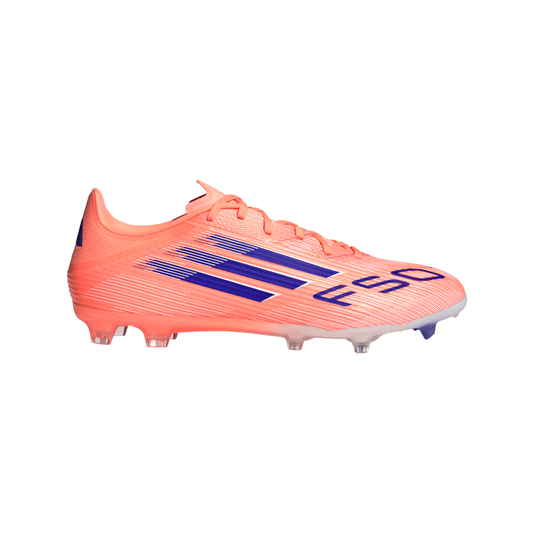 Adidas F50 League FG Firm Ground Soccer Cleat - Beam Orange/Lucid Blue/Cloud White