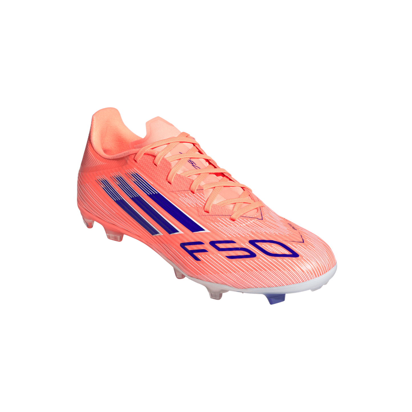 Adidas F50 League FG Firm Ground Soccer Cleat - Beam Orange/Lucid Blue/Cloud White
