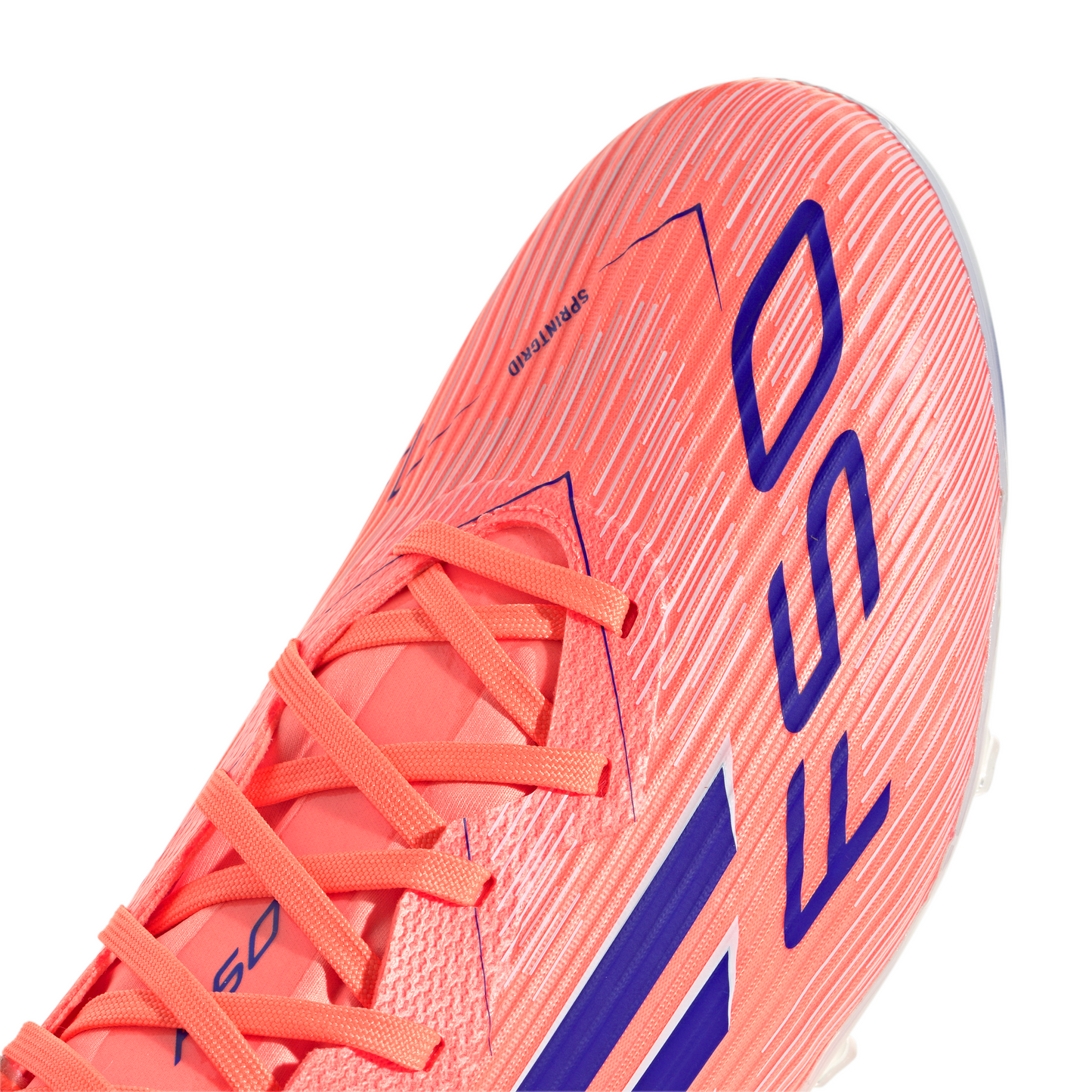 Adidas F50 League FG Firm Ground Soccer Cleat - Beam Orange/Lucid Blue/Cloud White
