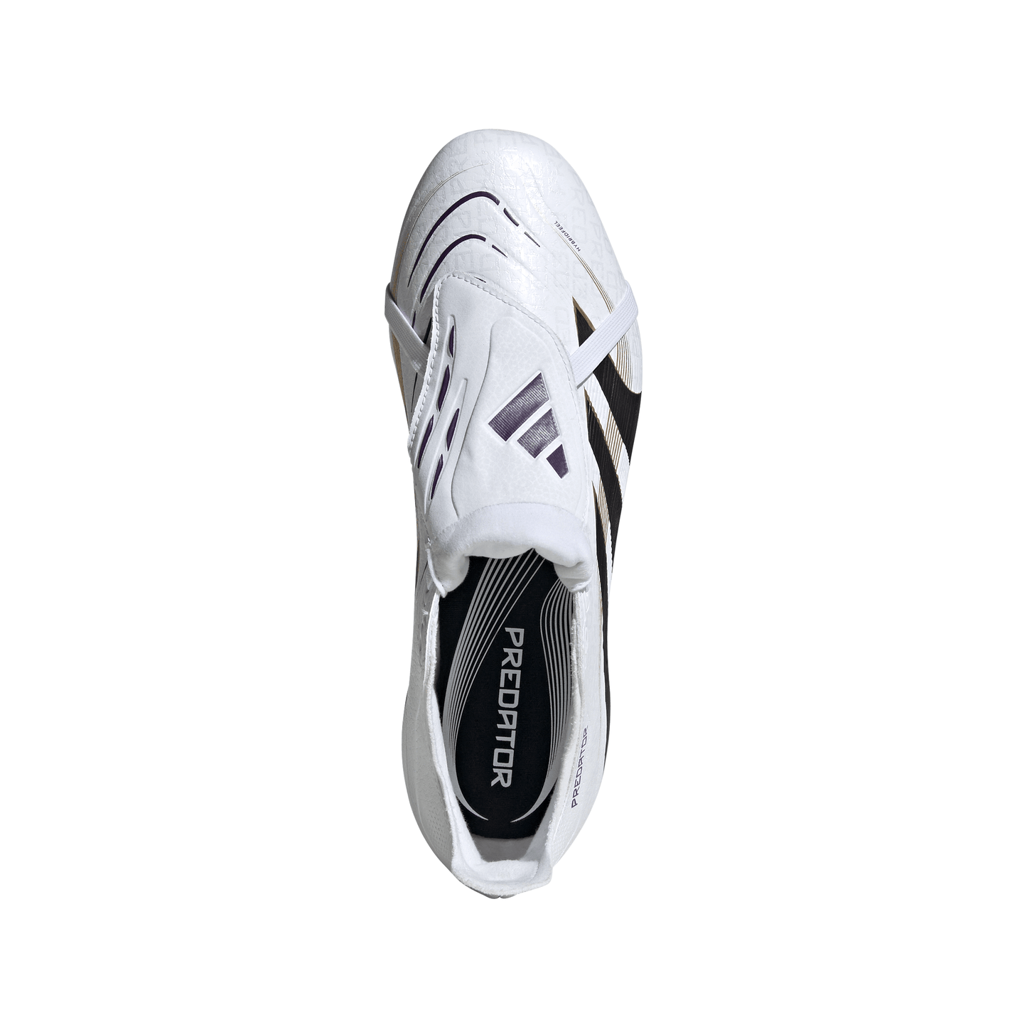 Adidas Predator League FT FG Firm Ground Soccer Cleat - Cloud White/Core Black/Gold Metallic