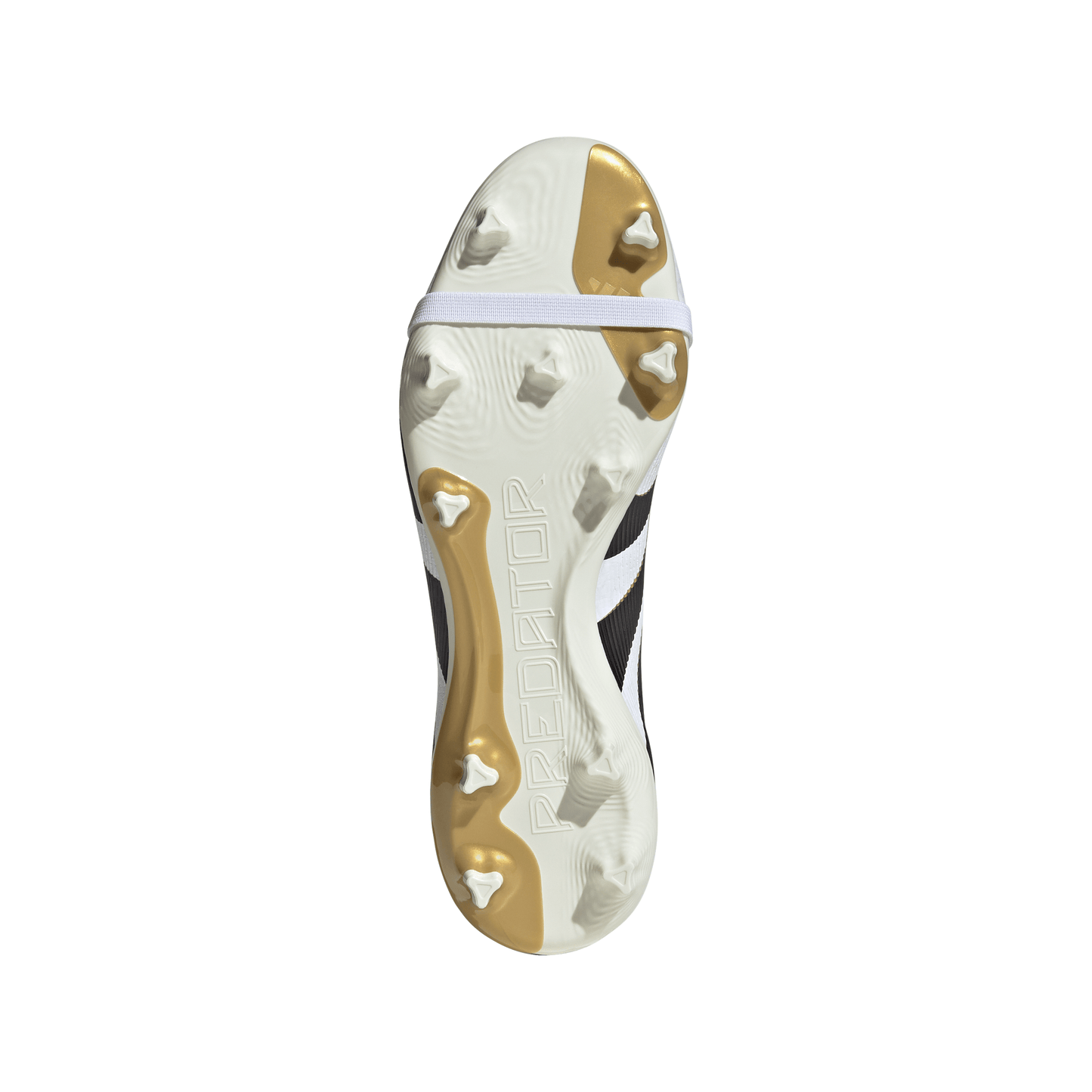Adidas Predator League FT FG Firm Ground Soccer Cleat - Cloud White/Core Black/Gold Metallic