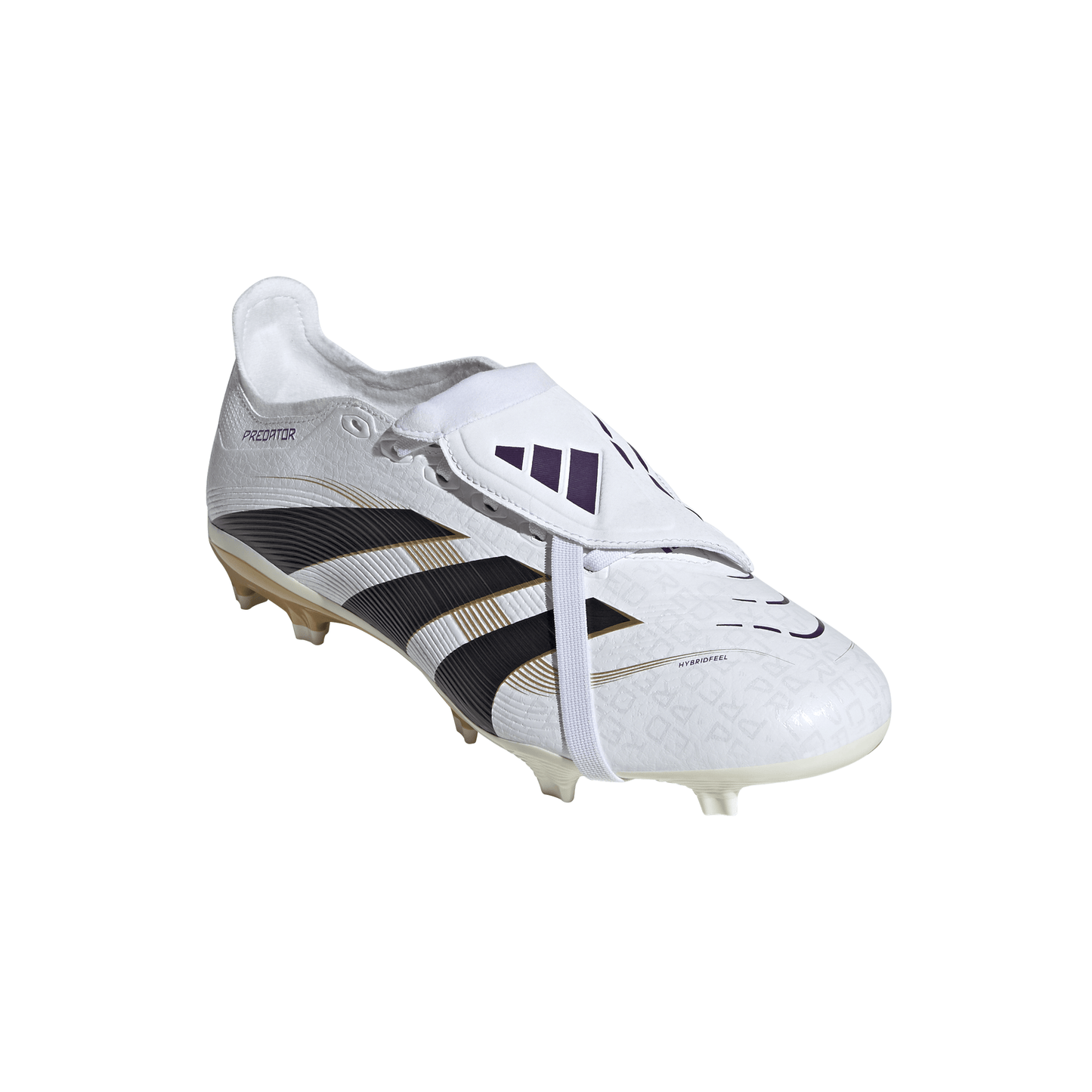 Adidas Predator League FT FG Firm Ground Soccer Cleat - Cloud White/Core Black/Gold Metallic
