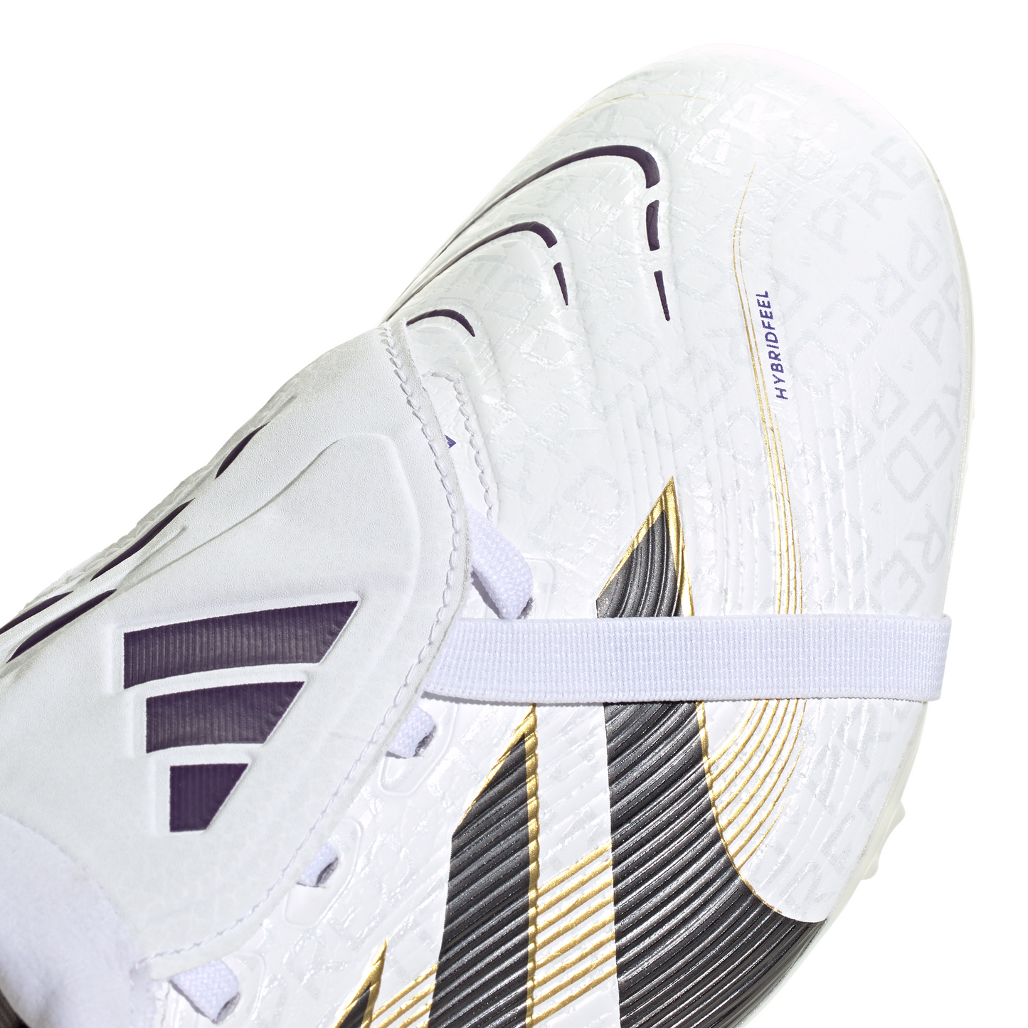 Adidas Predator League FT FG Firm Ground Soccer Cleat - Cloud White/Core Black/Gold Metallic
