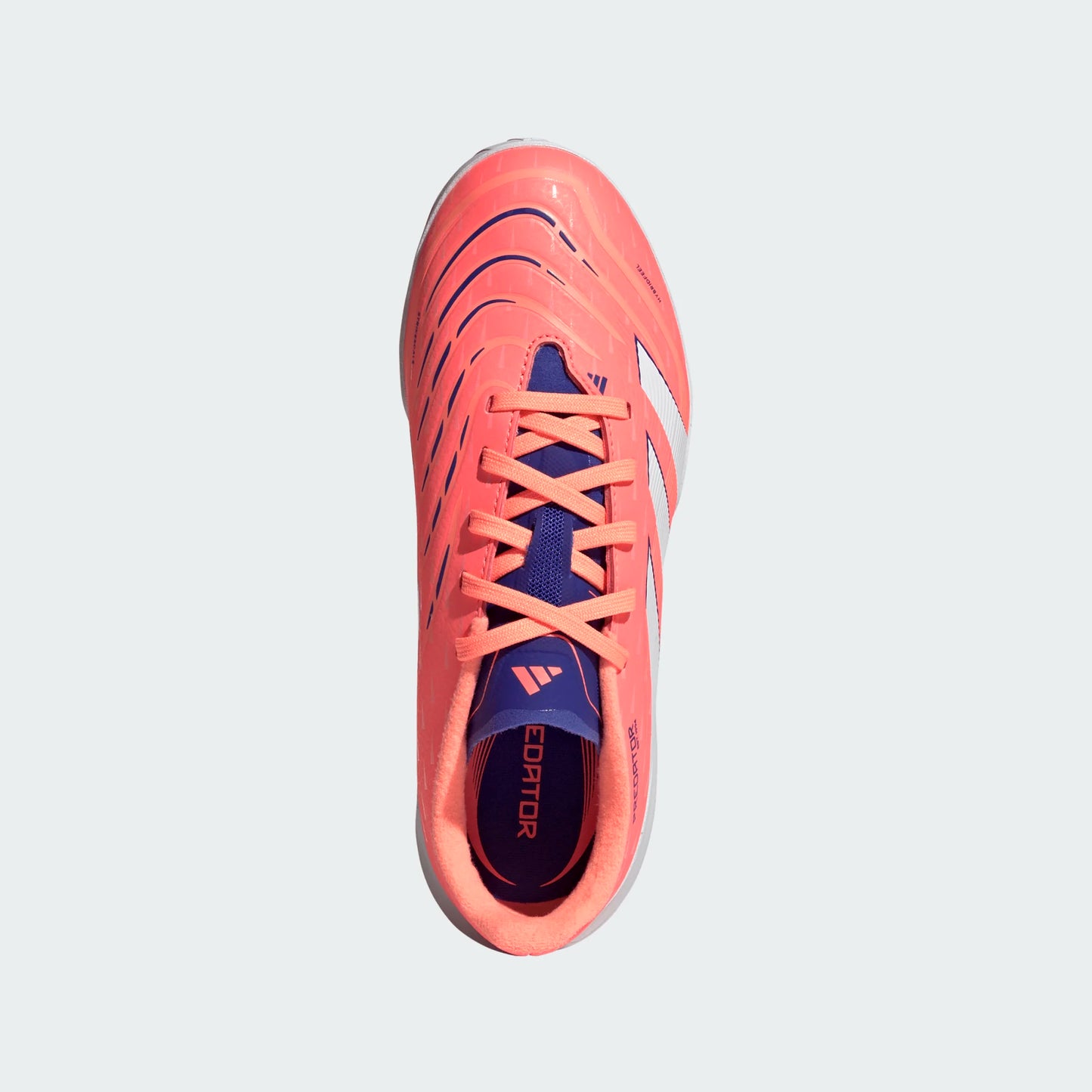 Adidas Junior Predator TF Turf Soccer Cleat - Signal Coral/Cloud White/Beam Orange