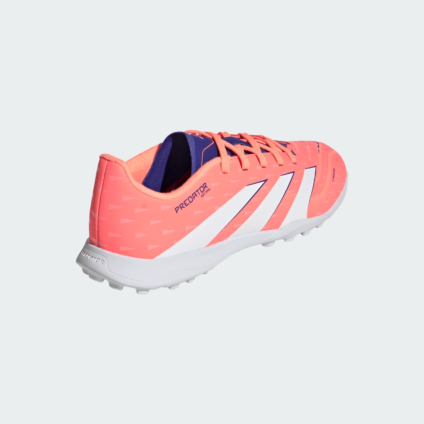 Adidas Junior Predator TF Turf Soccer Cleat - Signal Coral/Cloud White/Beam Orange