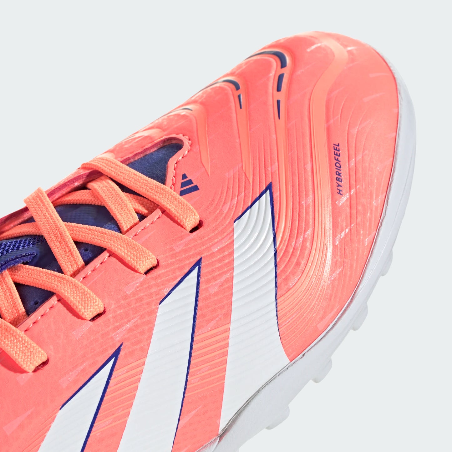 Adidas Junior Predator TF Turf Soccer Cleat - Signal Coral/Cloud White/Beam Orange