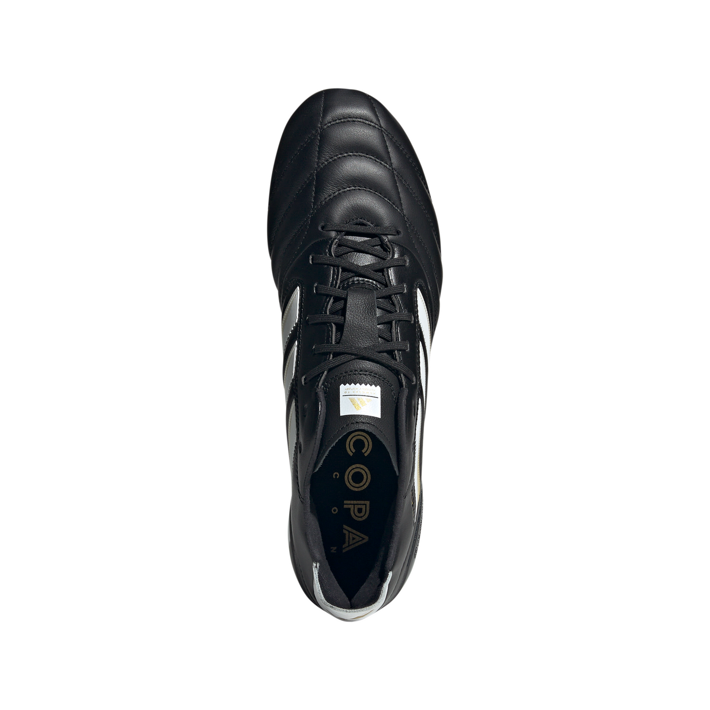 adidas Copa Icon II FG Firm Ground Soccer Cleat - Core Black/ White/Gold Metallic