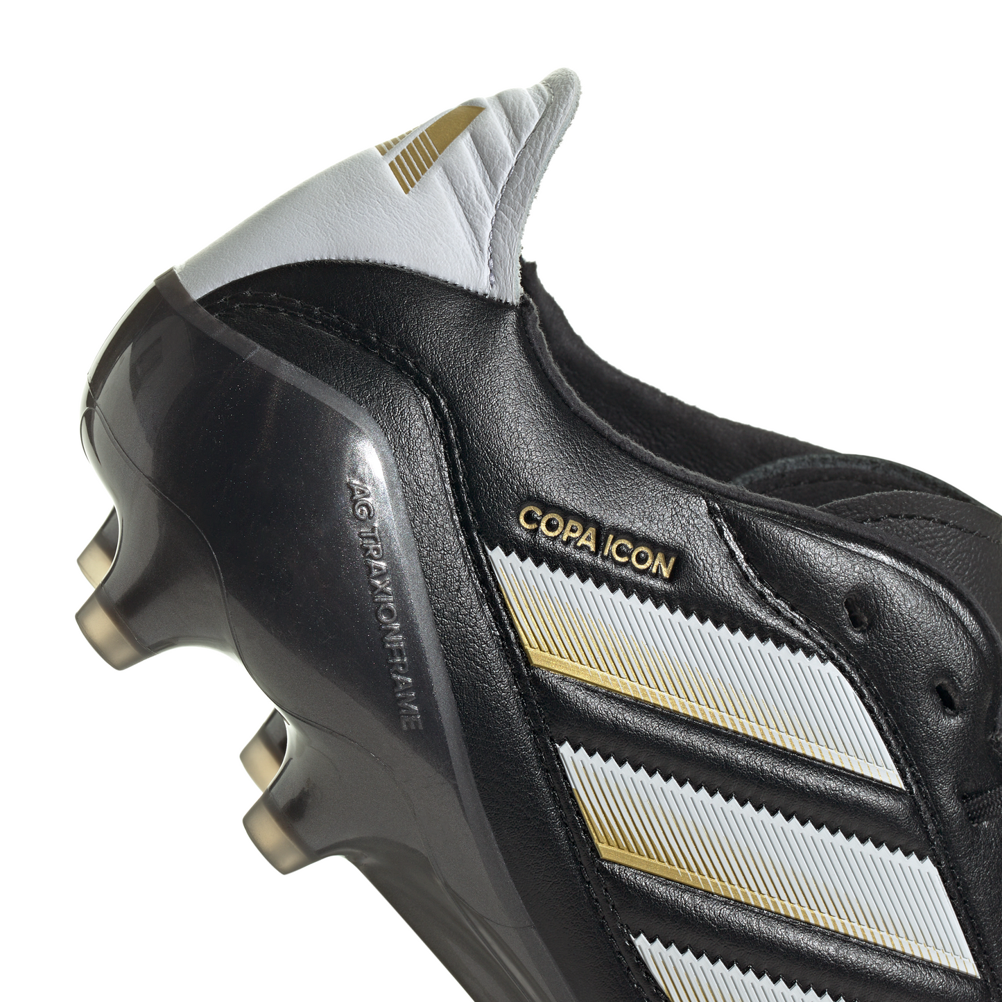 adidas Copa Icon II FG Firm Ground Soccer Cleat - Core Black/ White/Gold Metallic